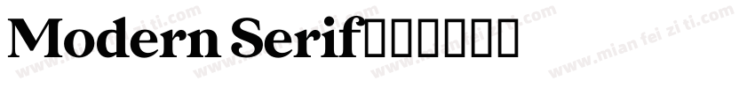 Modern Serif字体转换